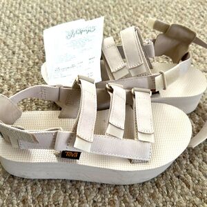 Teva size 8 sandals.  Worn once and didn’t like.  Original price $74.99.